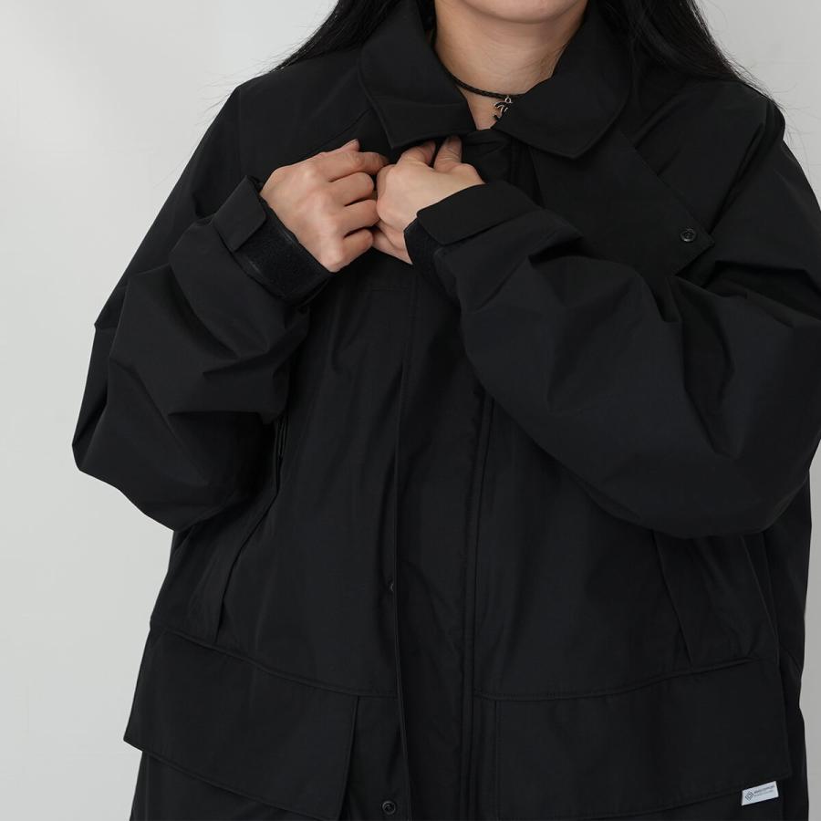 ジャケット レディース メンズ ユニセックス +phenix プラスフェニックス POO-25033 GORETEX ゴアテックス 防風 撥水 フィッシャーマンズダウンコート 男女兼用の画像