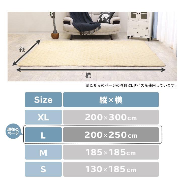 ラグ カーペット 抗菌 防ダニ キルト 洗える 200×250 3畳  滑止め付 オールシーズン 春 夏  おしゃれ 絨毯 フリーリー｜freelife｜29