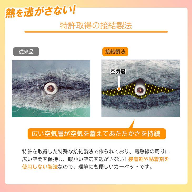 広電（KODEN） ホットカーペット 235×176 電気カーペット 3畳 自動オフ