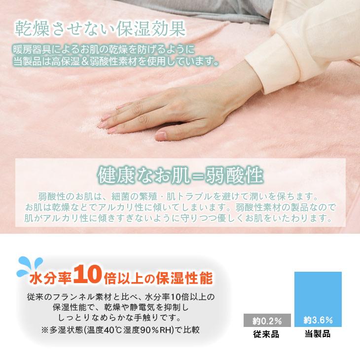広電（KODEN） 丸洗いOK 電気毛布 かけしき毛布 188×130cm 保湿 弱酸性