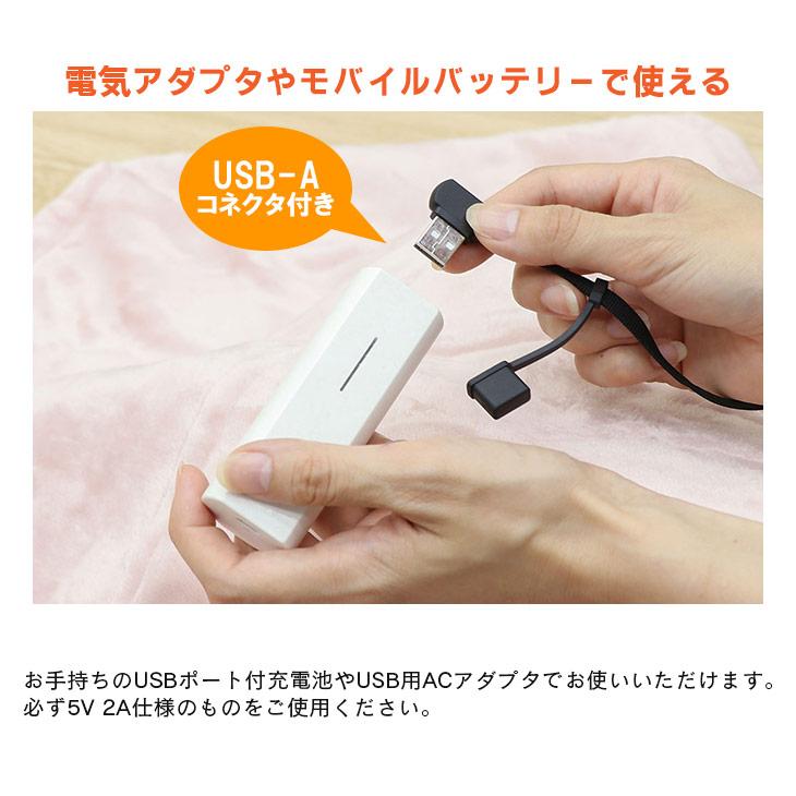 広電（KODEN） 丸洗いOK USB ひざ掛け 2WAY ケープ 90×60cm 保湿 弱