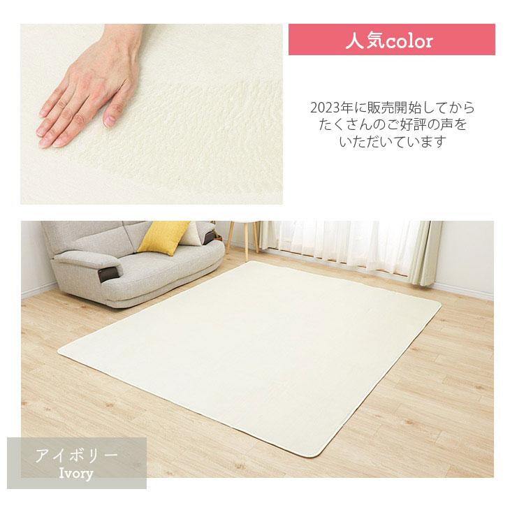ラグ カーペット ラグマット 洗える 2畳 185×185 オールシーズン おしゃれ 秋 冬 北欧  絨毯 抗菌 防ダニ フリーリー | フリーリー | 42