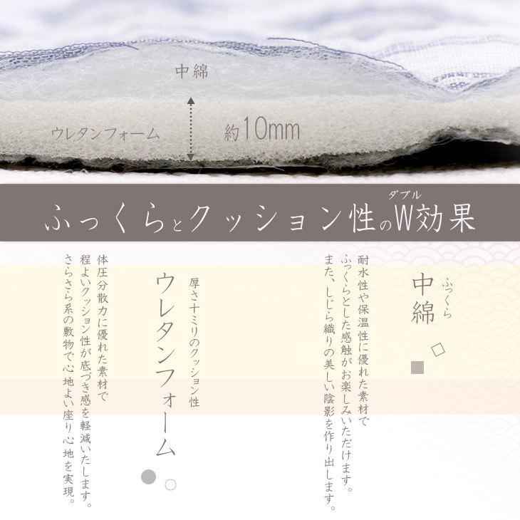 フリーリー ラグ カーペット しじら織り 綿100％ 抗菌 防ダニ