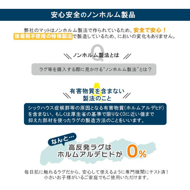 ラグ カーペット 厚手 高反発ラグ 極厚 25mm 200×200 ラグマット オールシーズン 春 夏  防音 絨毯 おしゃれ フリーリー｜freelife｜15