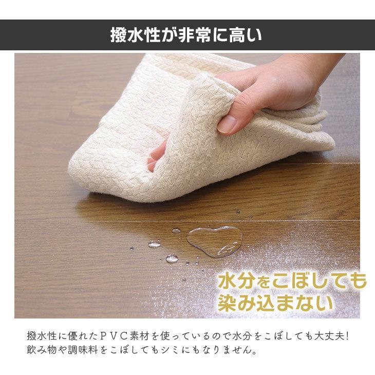 冷蔵庫マット 透明 Lサイズ 70×75cm 下敷き 600L 傷防止マット