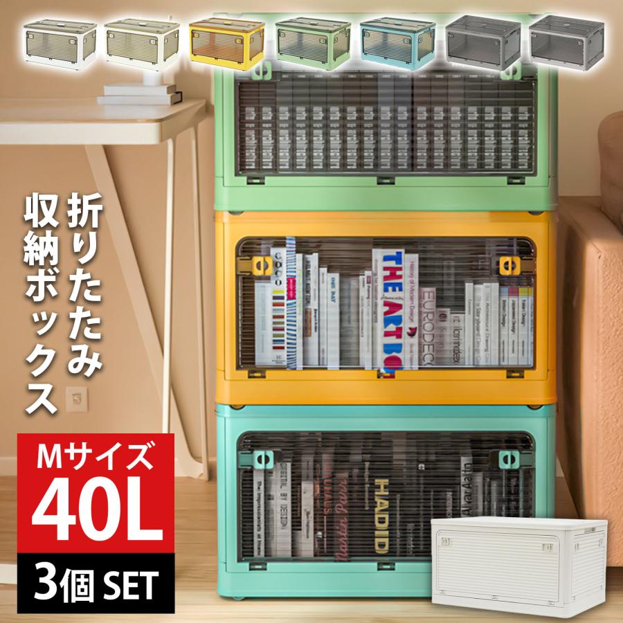FREE LIFE（フリーライフ） 収納ボックス 収納ケース M 40L 3個 セット