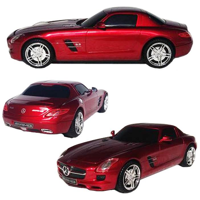 CLICK CAR MOUSE MERCEDES SLS AMG  サファイアレッド クリックカーマウス メルセデスベンツ 光学式ワイヤレス  電池式 あすつく対応｜freeline｜02