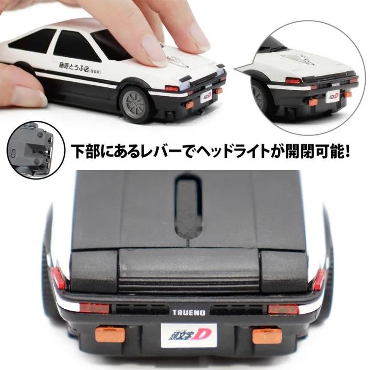ワイヤレスマウス トヨタ AE86 頭文字D 藤原とうふ店(自家用)仕様
