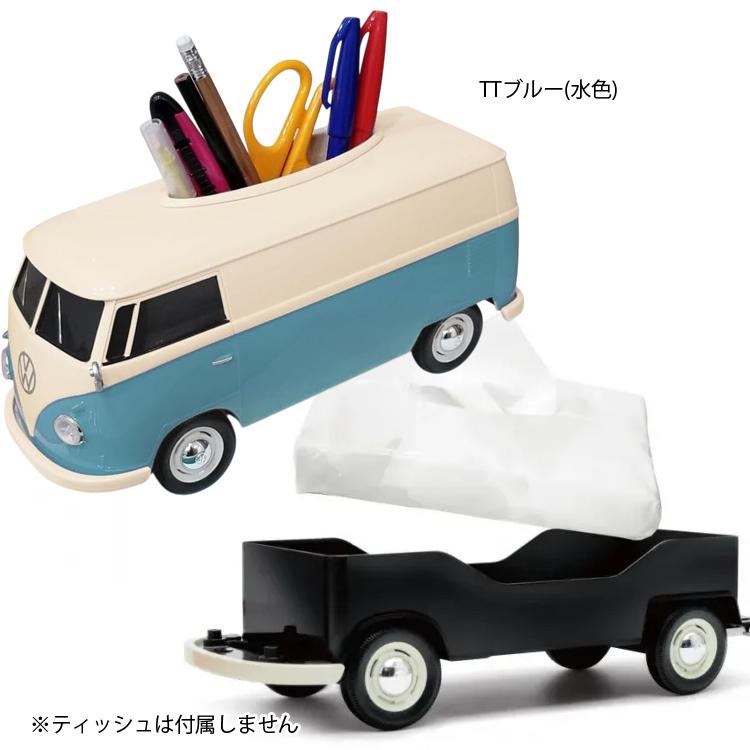 フォルクスワーゲン T1バス型ティッシュケース プラス ワーゲンバス