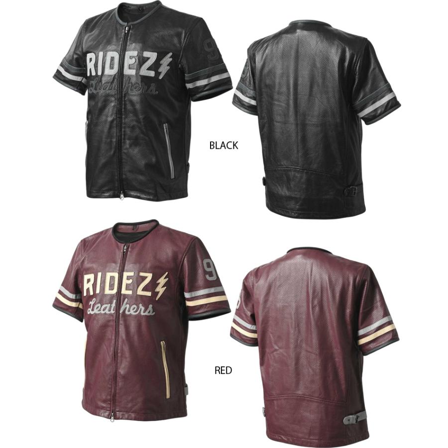 RIDEZ ライズ 98 S/S レザージャケット RLSJ16 半袖パンチングレザー