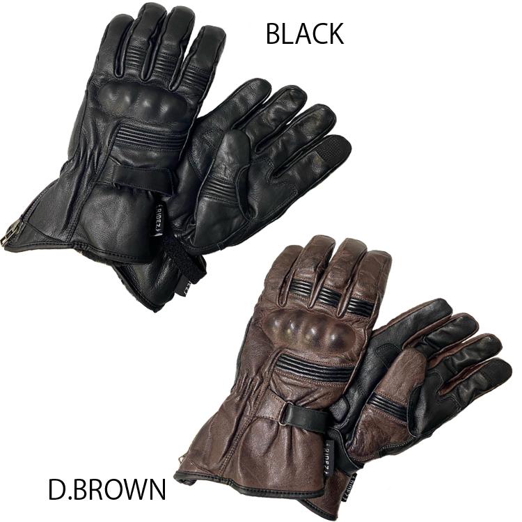 RIDEZ ライズ HECTOR GLOVES RWG09 バイク用牛革レザーグローブ