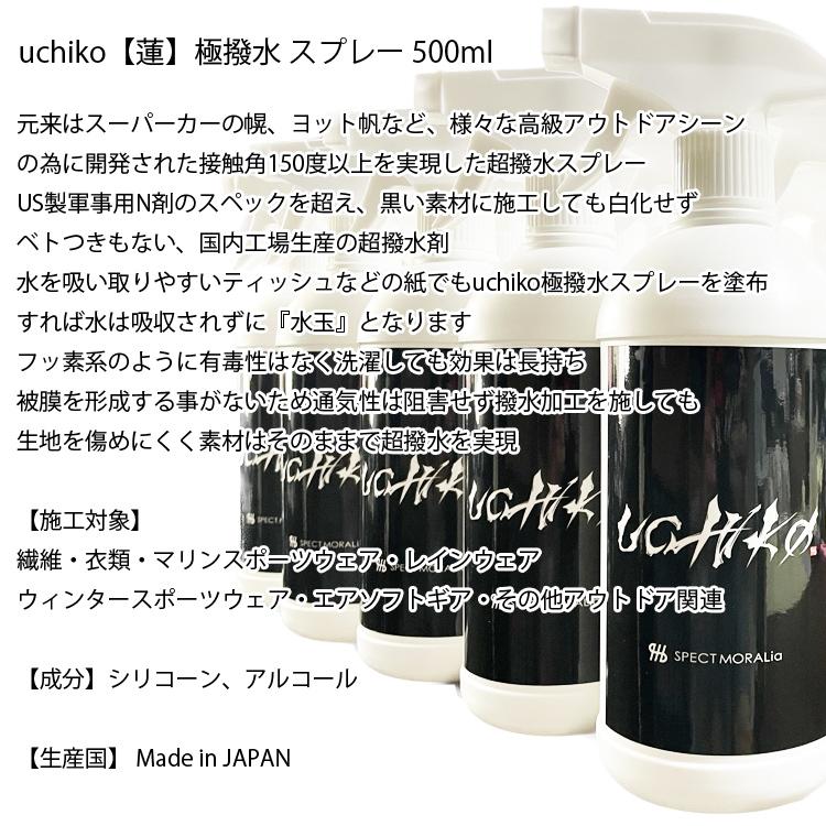 エスペクトモラリア uchiko生地超撥水剤 蓮 Hachisu ウチコハチス500ml