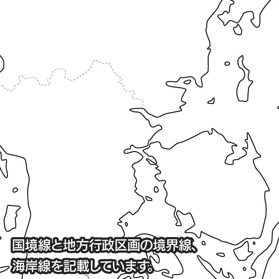 デンマークの地図ポスター 書ける白地図 2枚入り |  | 02