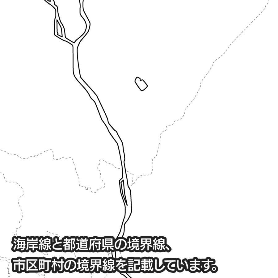 前橋市の地図ポスター 書ける白地図 2枚入り |  | 02