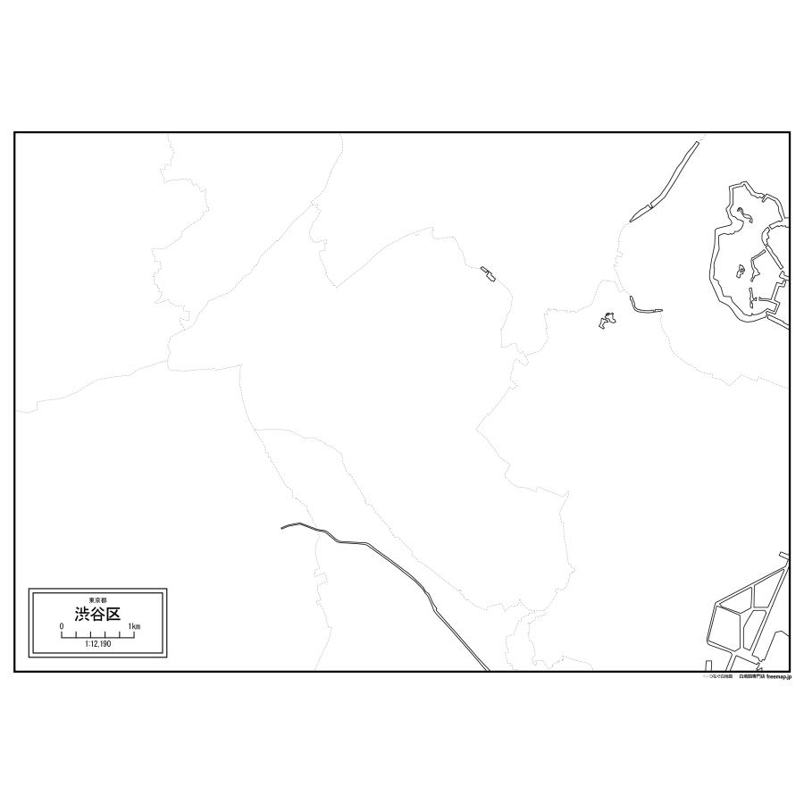 東京都特別区（23区）の各区の白地図 |  | 13