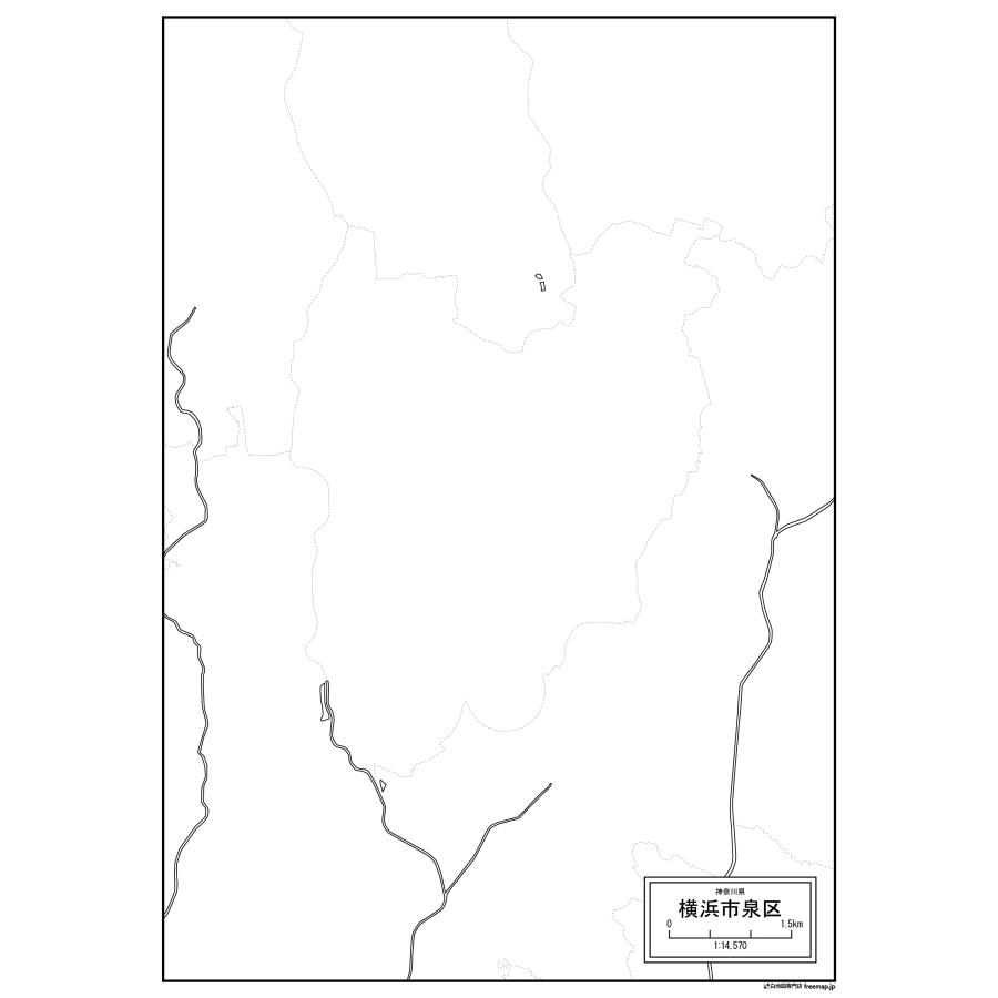 神奈川県横浜市の各区の白地図 |  | 16