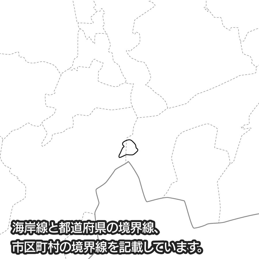 山梨県の地図ポスター 書ける白地図 2枚入り |  | 06