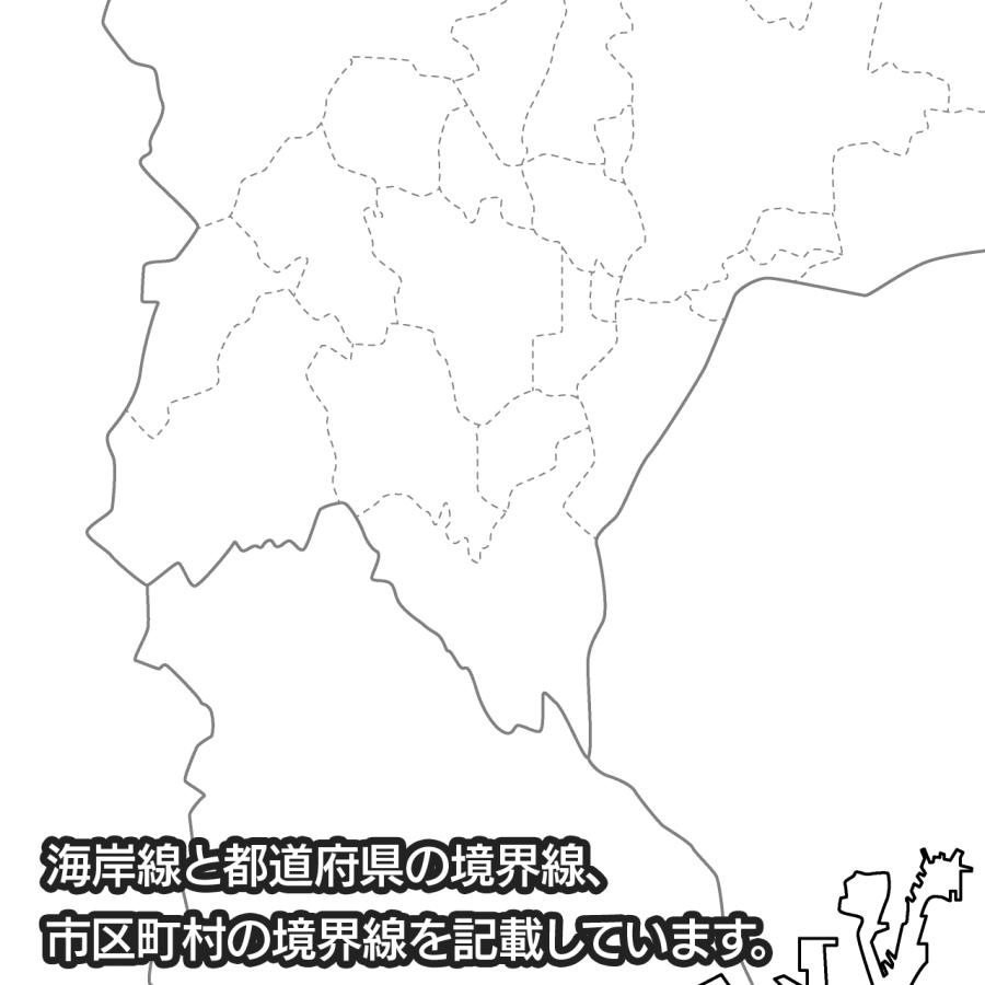 岐阜県の地図ポスター 書ける白地図 2枚入り |  | 02