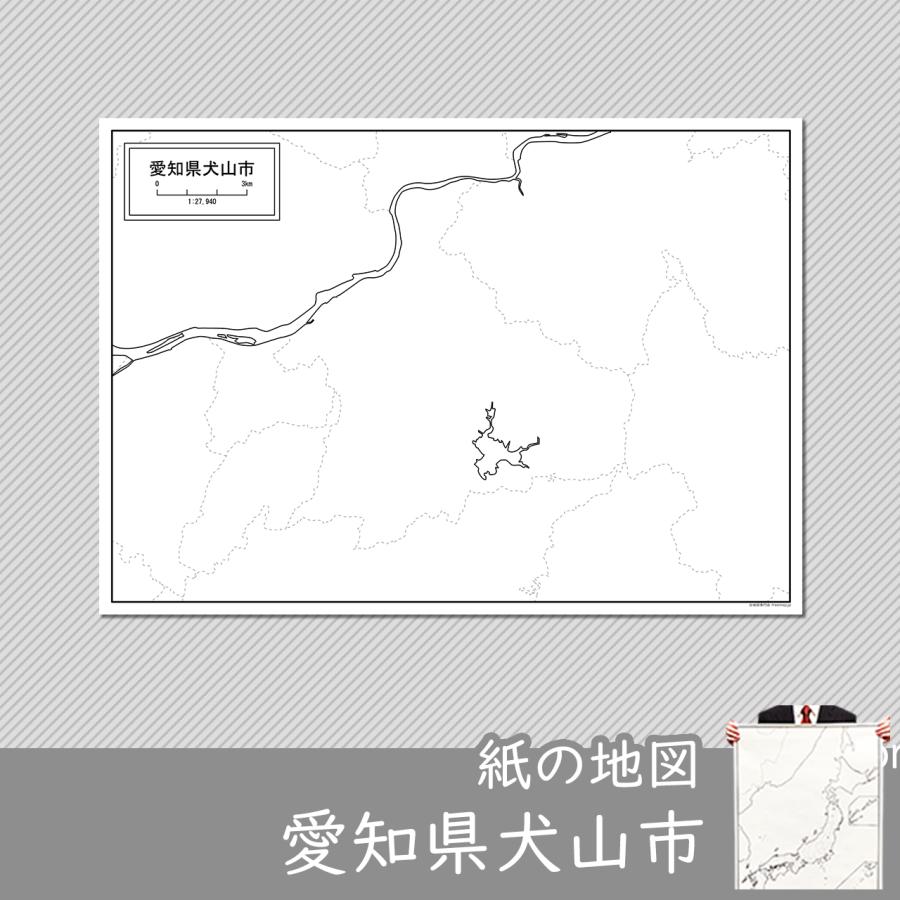 愛知県犬山市の紙の白地図 Jppa1 白地図専門店 通販 Yahoo ショッピング