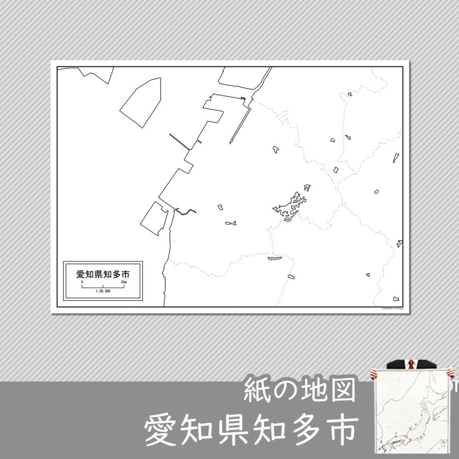 愛知県知多市の紙の白地図 Jppa1 白地図専門店 通販 Yahoo ショッピング