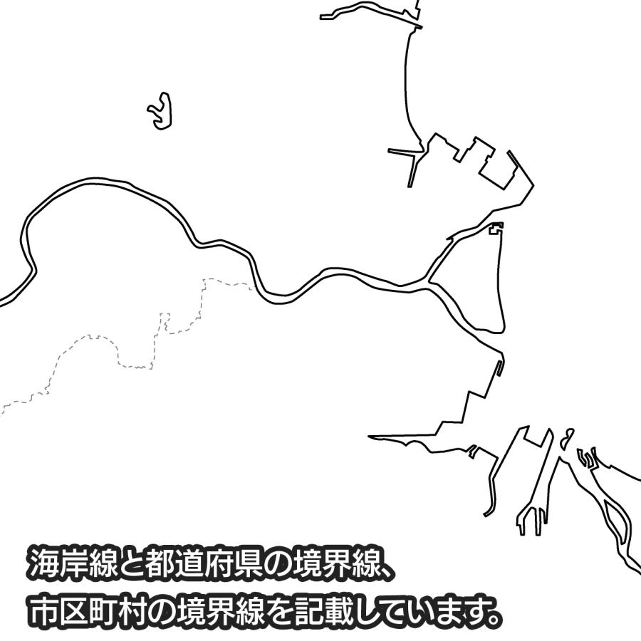 津市の地図ポスター 書ける白地図 2枚入り |  | 02