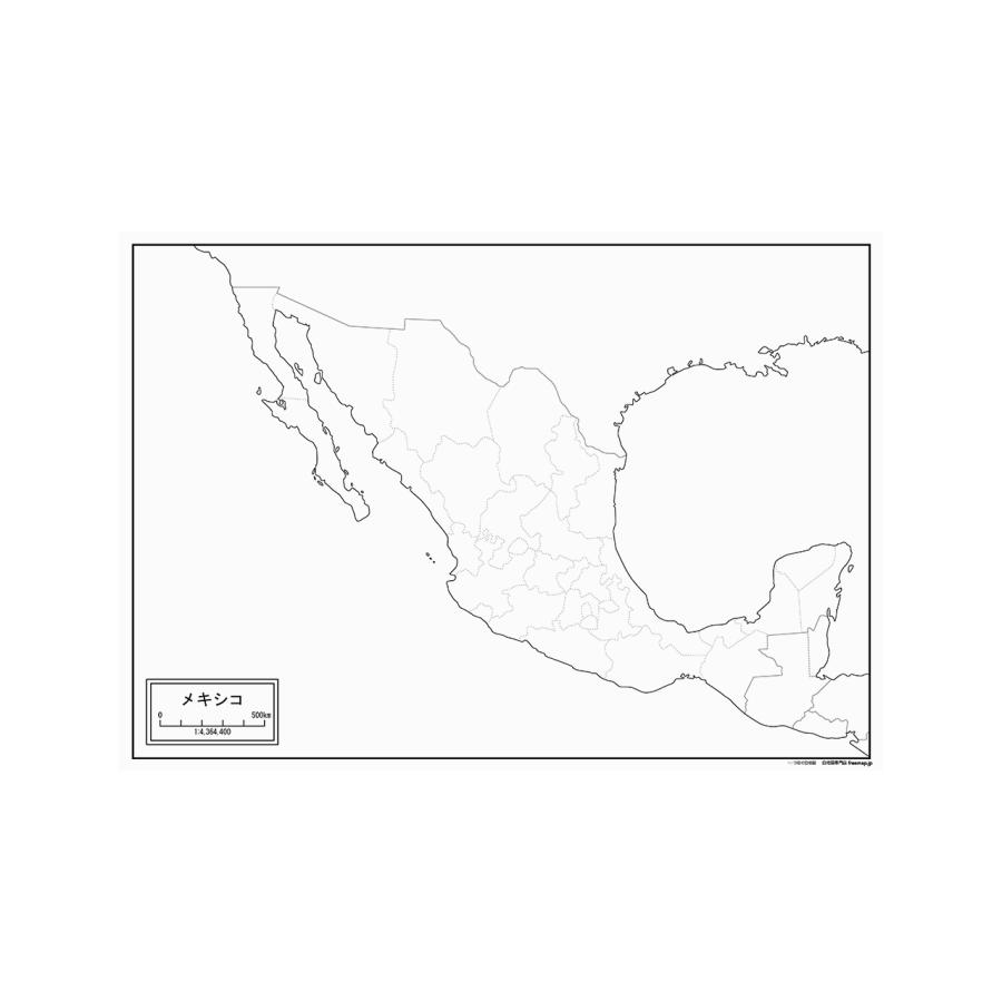 メキシコの紙の地図｜freemap