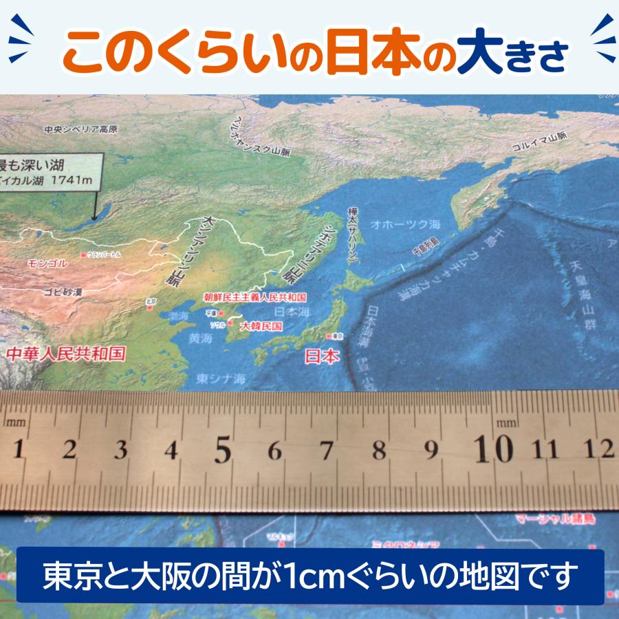 世界地図 ポスター A2 2枚セット つなぐ白地図 国名入り 国旗 首都 地形 書き込み 学習用 知育 トイレのポスター 紙製 大判 |  | 04