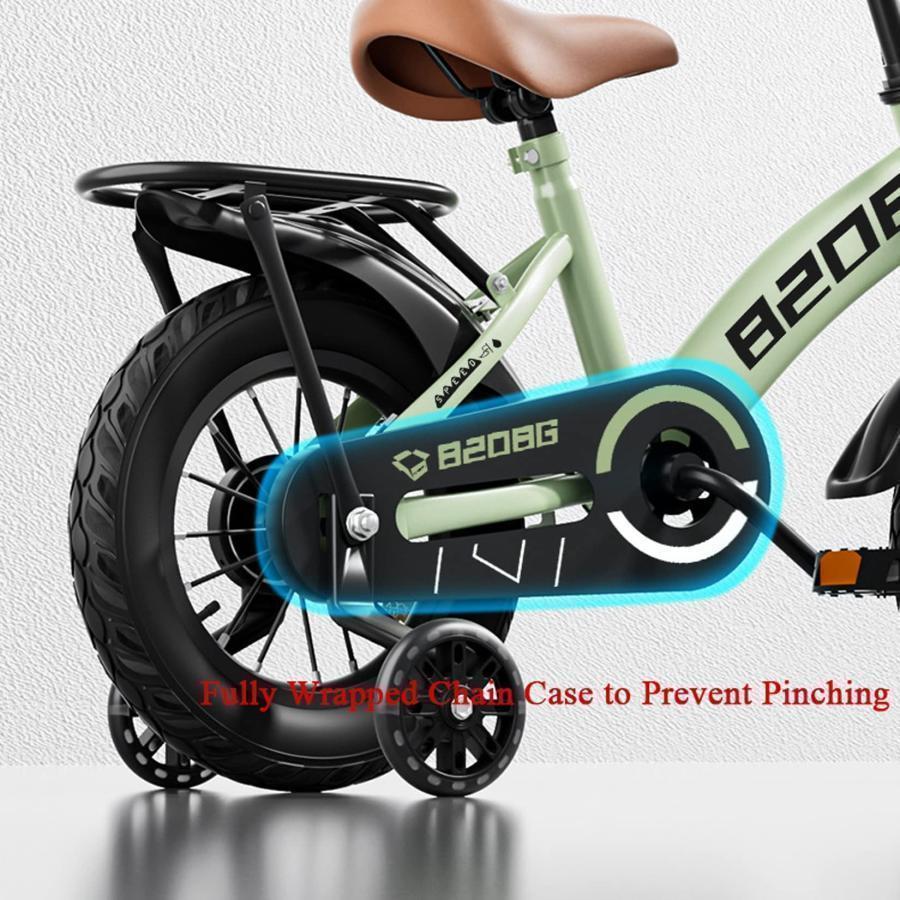 トドラー＆キッズバイク 女の子 男の子 3歳?7歳用、12、14、16、18、20インチ子供乗せ自転車トレーニングホイール、バスケット、キャリパーブレーキ付き 子供用自転車には