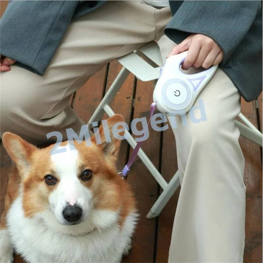 犬 リード 犬用リード ロング 伸縮 長い 3M 5M 自動巻き取り式 小型犬 中型犬 LEDライト｜freenationstore｜09