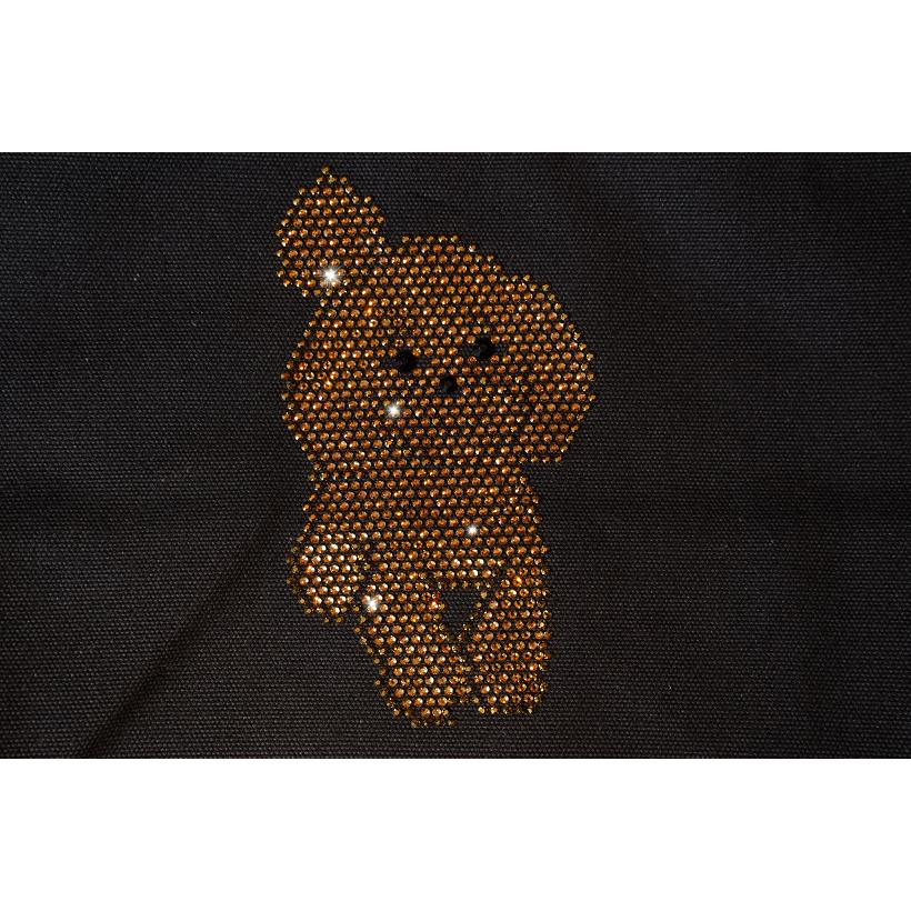 fba013 トイプードル　I　トートバッグ黒　犬　ワンちゃん | フリーズ | 01