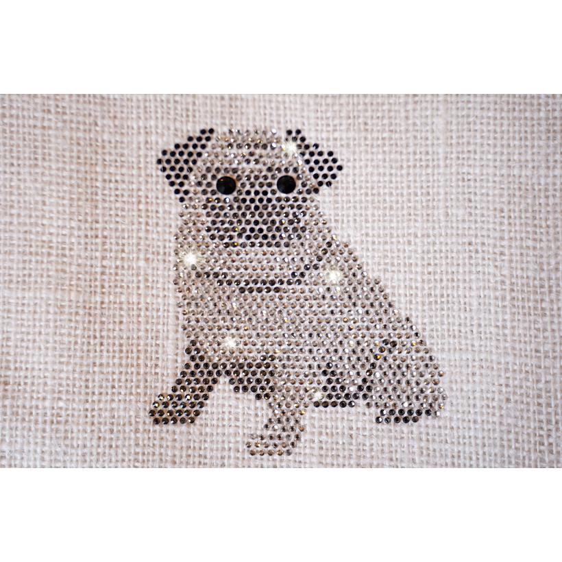 SALE!! fba116 バグ　麻トート　犬　ワンちゃん | フリーズ | 01