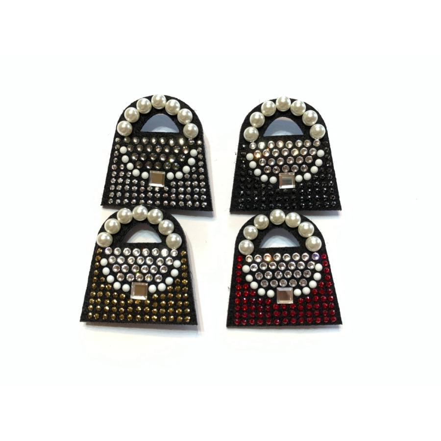 FREES ブローチBAG　FBR-002　45ｘ45ｍｍ　高級ラインストーン上品なパール使用　日本製 |  | 02