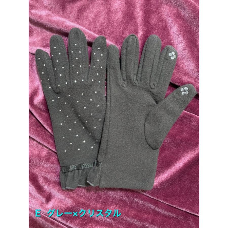 レディース手袋  FGLO-003 高級プレミアムストーン おしゃれ 冬 通学 通勤 お出掛け 誕生日プレゼント |  | 02