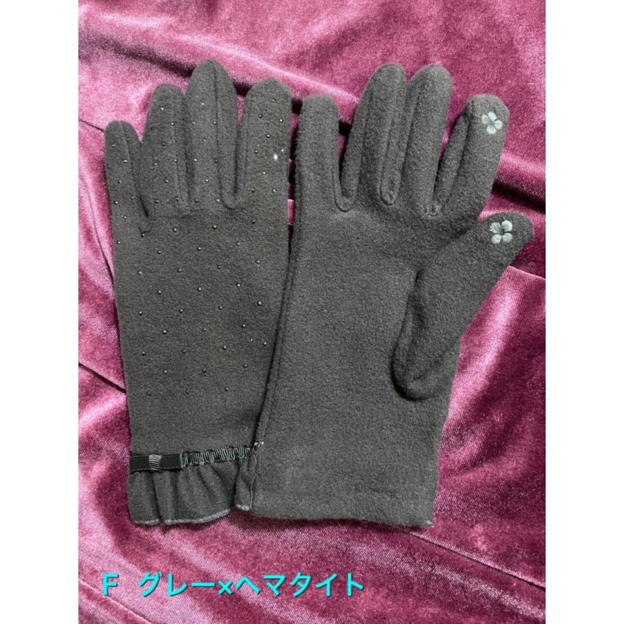 レディース手袋  FGLO-003 高級プレミアムストーン おしゃれ 冬 通学 通勤 お出掛け 誕生日プレゼント |  | 03