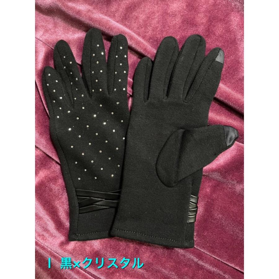 レディース手袋  FGLO-005 高級プレミアムストーン おしゃれ 冬 通学 通勤 お出掛け 誕生日プレゼント |  | 03