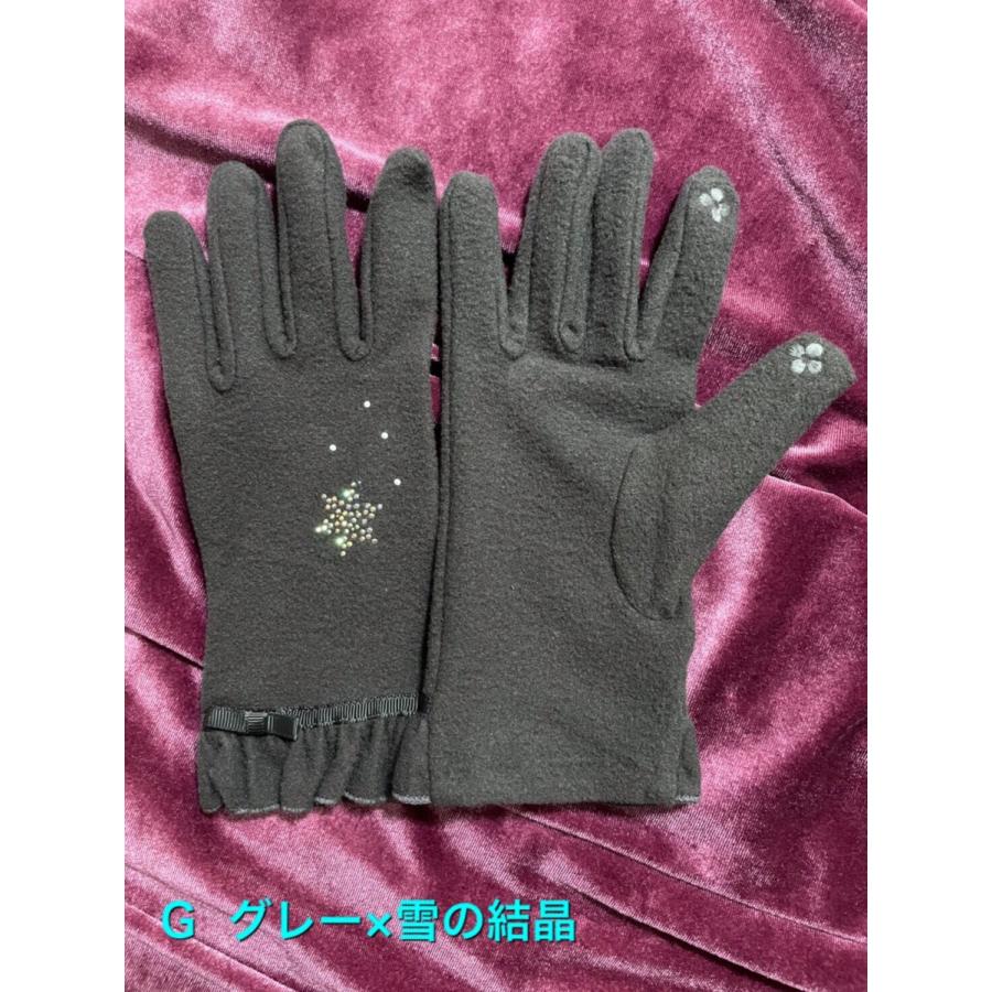 レディース手袋  FGLO-004  高級プレミアムストーン 通学 通勤 お出掛け 誕生日プレゼント |  | 05
