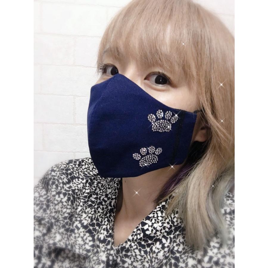 FREESマスク034 new肉球ラインストーンマスク フリーズマスク キラキラマスク 水洗い100回洗える 日本製 FREES MASK ビジュー | 