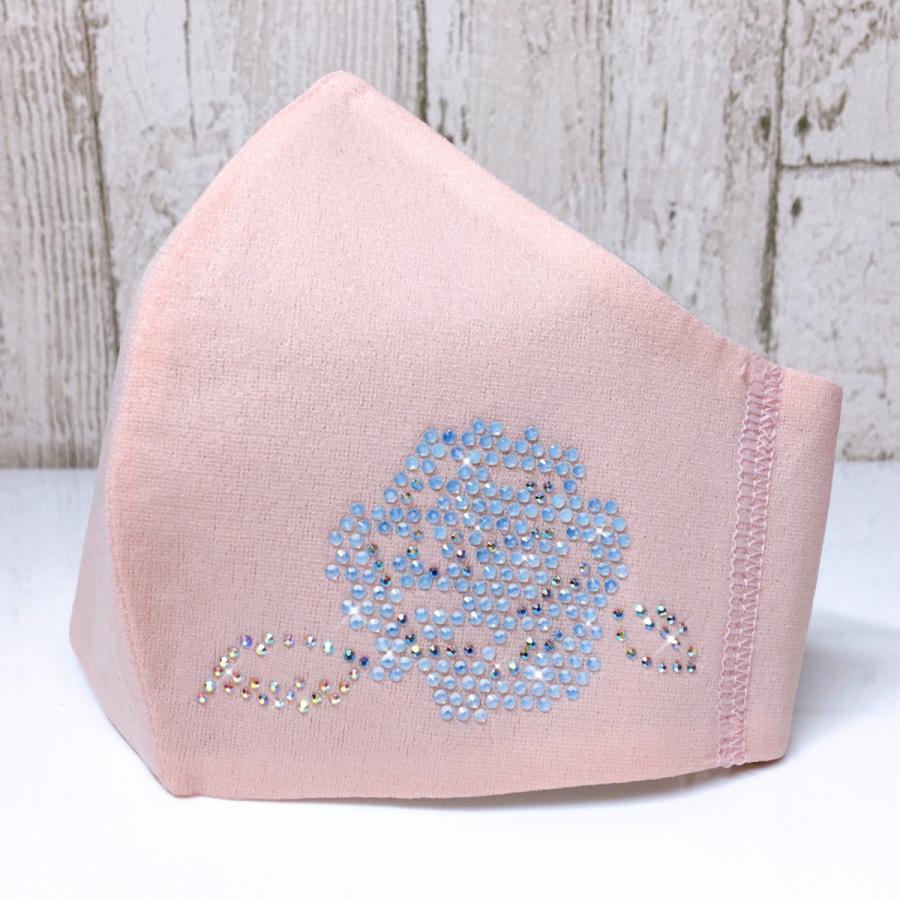 FREES037  ローズフラワー ラインストーン100回洗える 日本製 高機能　厚生省令第34号基準以下　花粉粒子補修効率96パーセントJIS対応 三層構造不織布使用 |  | 10