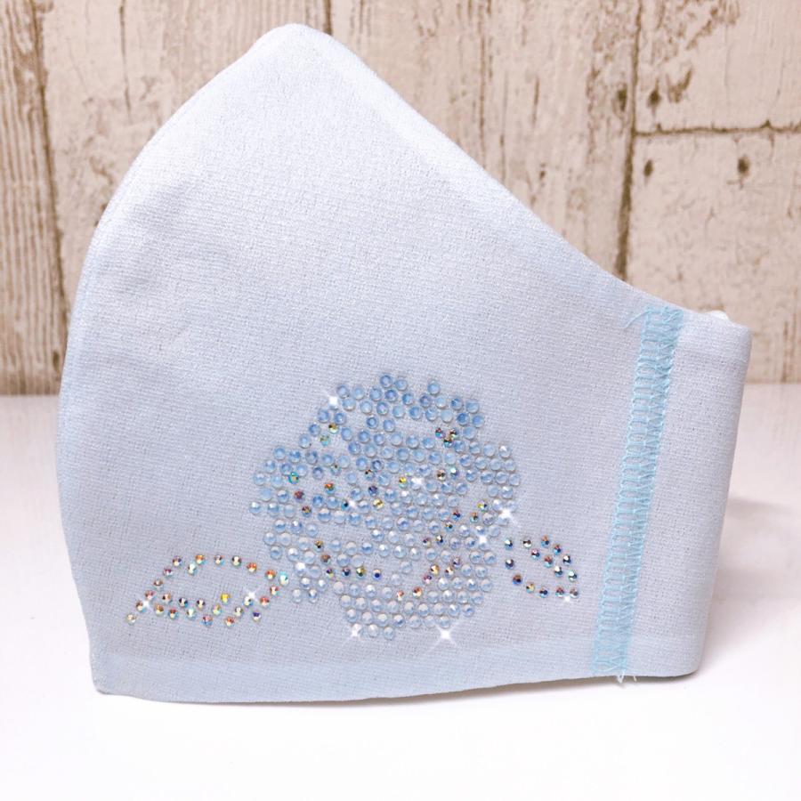 FREES037  ローズフラワー ラインストーン100回洗える 日本製 高機能　厚生省令第34号基準以下　花粉粒子補修効率96パーセントJIS対応 三層構造不織布使用 |  | 08