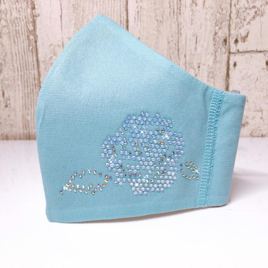 FREES037  ローズフラワー ラインストーン100回洗える 日本製 高機能　厚生省令第34号基準以下　花粉粒子補修効率96パーセントJIS対応 三層構造不織布使用 |  | 09