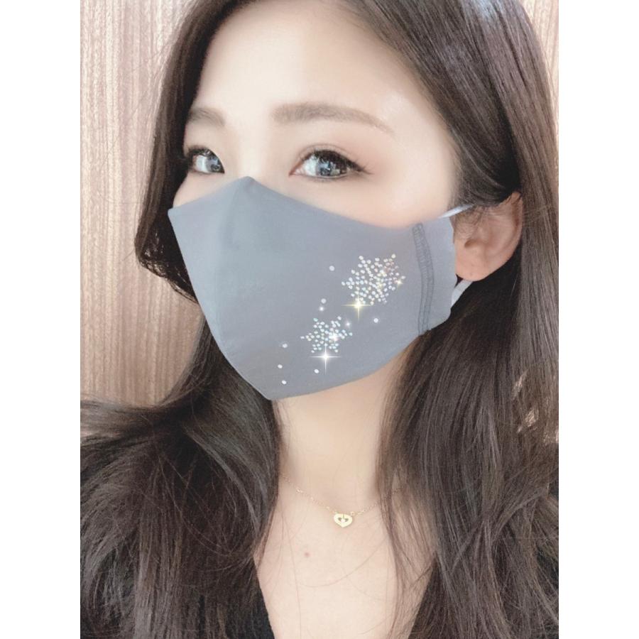 FREES042  雪結晶ラインストーンキラキラマスク 100回洗える 日本製 高機能　厚生省令第34号基準以下　花粉粒子補修効率96パーセントJIS対応 三層構造不織布使用 |  | 05