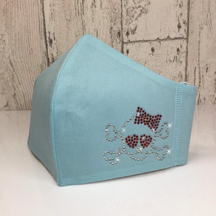 NEW FREESマスク045 レディースカル　ラインストーンマスク フリーズマスク キラキラマスク 水洗い100回洗える 日本製 FREES MASK ビジュー |  | 08