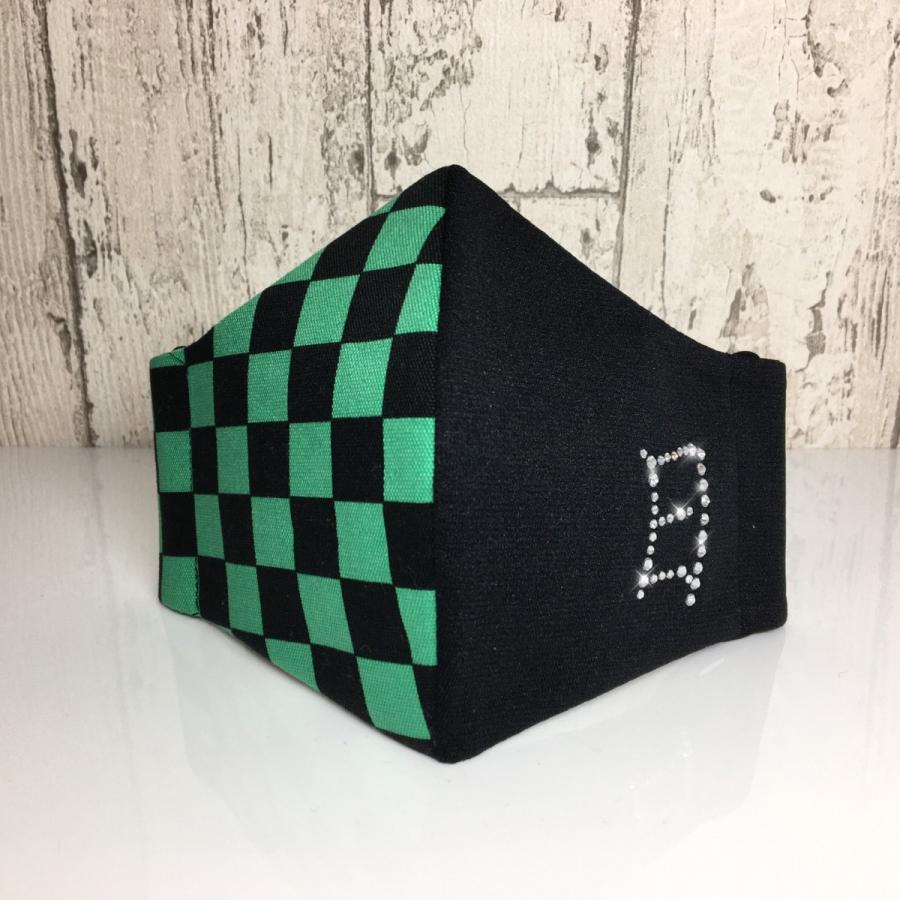 FREESマスク046new 鬼滅の刃風　プレミアム ラインストーン使用 キラキラマスク 日本製 プレゼントに！ |  | 09