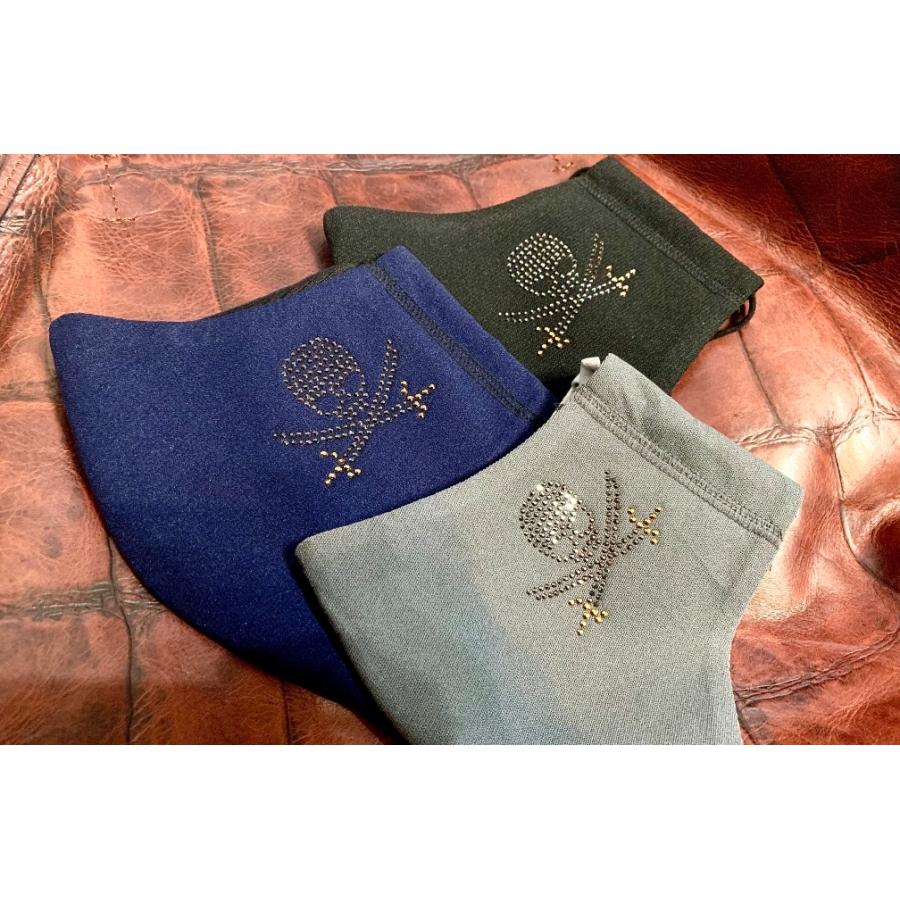 FREESマスク060 Ｌサイズ new 剣ドクロ　ラインストーンカラーヘマタイト＆オーラムゴールド使用 キラキラマスク 日本製 パパ、彼氏へのプレゼントに！ |  | 08