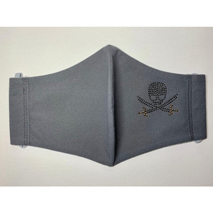 FREESマスク060 Ｌサイズ new 剣ドクロ　ラインストーンカラーヘマタイト＆オーラムゴールド使用 キラキラマスク 日本製 パパ、彼氏へのプレゼントに！ |  | 09