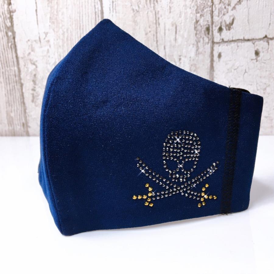 FREESマスク060 Ｌサイズ new 剣ドクロ　ラインストーンカラーヘマタイト＆オーラムゴールド使用 キラキラマスク 日本製 パパ、彼氏へのプレゼントに！ |  | 05