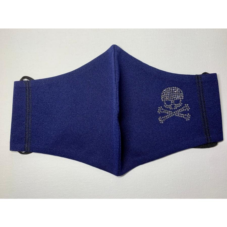 FREESマスク061 Ｌサイズ new骨ドクロ　ラインストーンカラーブラックダイヤ使用 キラキラマスク 日本製 パパ、彼氏へのプレゼントに！ |  | 09