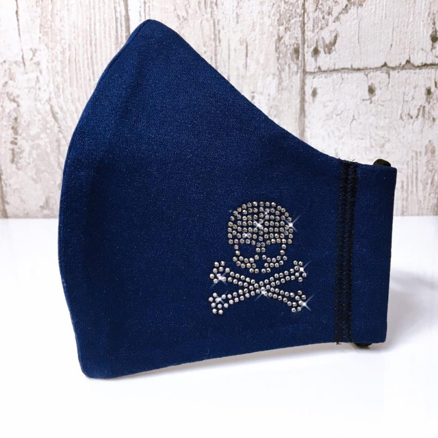 FREESマスク061 Ｌサイズ new骨ドクロ　ラインストーンカラーブラックダイヤ使用 キラキラマスク 日本製 パパ、彼氏へのプレゼントに！ |  | 05