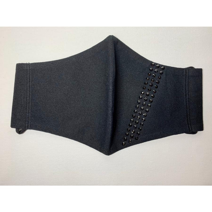 FREESマスク062 Ｌサイズ new スリーライン　ラインストーンカラーヘマタイト使用 キラキラマスク 日本製 パパ、彼氏へのプレゼントに！ |  | 06