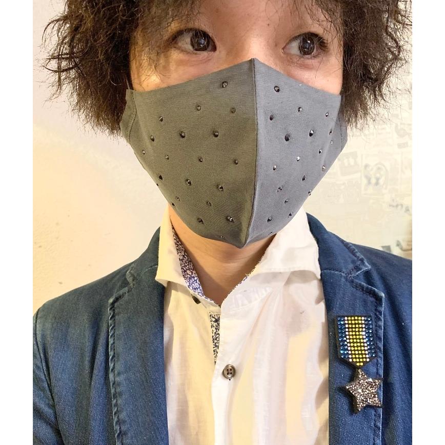 FREES063 Ｌサイズ new 大小ちりばめヘマタイトパパ、彼氏へのプレゼントに！高機能　厚生省令第34号基準以下　花粉粒子補修効率96パーセント三層構造不織布使用 |  | 01